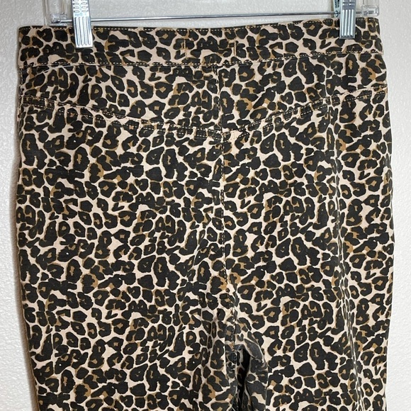 FREE PEOPLE Belle High Rise Leopard Skinny Pants - Picture 11 of 12
